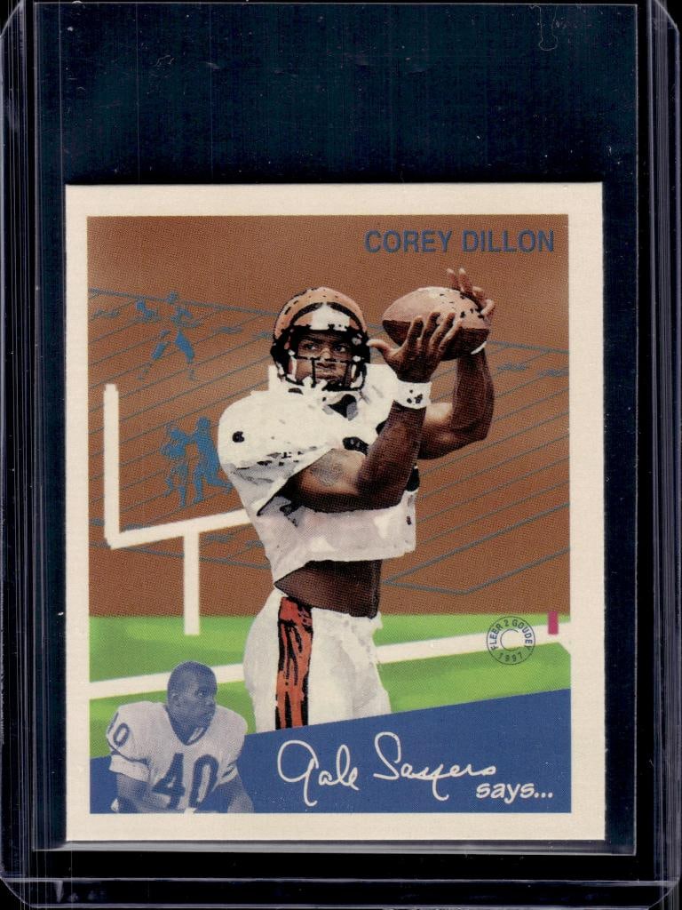 COREY DILLON 1997 FLEER SAYERS SAYS ROOKIE CARD: NEAR MINT OR BETTER CONDITION