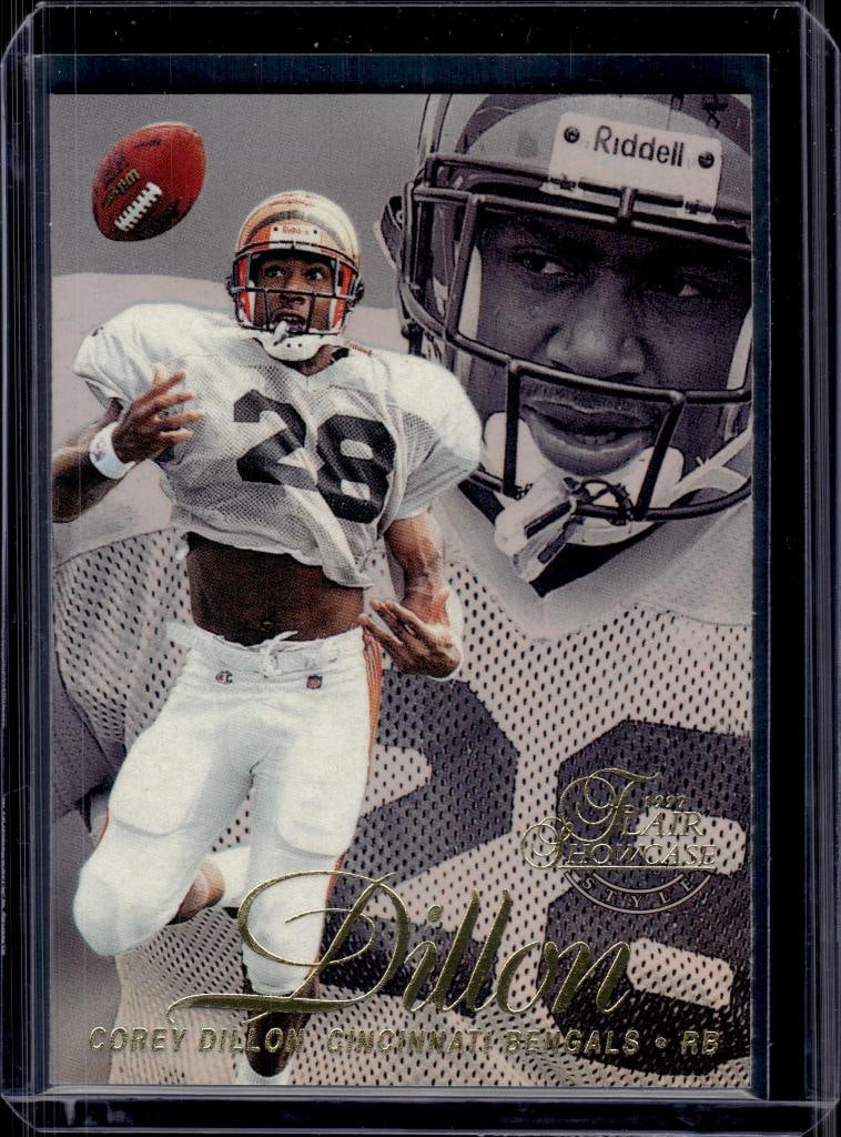 COREY DILLON 1997 FLAIR SHOWCASE ROW 2 ROOKIE CARD: NEAR MINT OR BETTER CONDITION