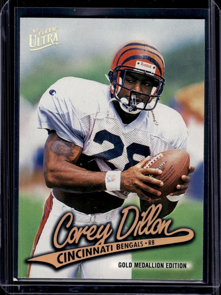 COREY DILLON 1997 FLEER ULTRA SERIES 2 GOLD MEDALLION ROOKIE CARD: NEAR MINT OR BETTER CONDITION