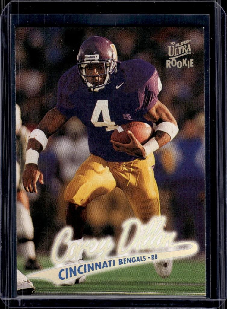 COREY DILLON 1997 FLEER ULTRA ROOKIE CARD: NEAR MINT OR BETTER CONDITION