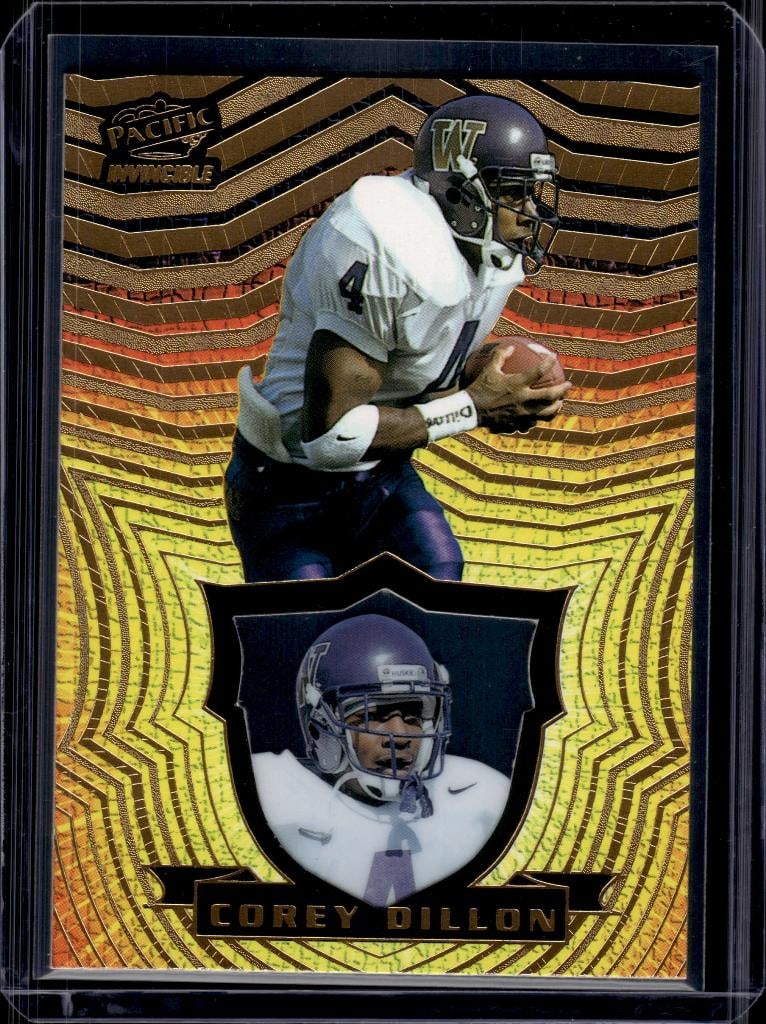 COREY DILLON 1997 PACIFIC INVINCIBLE ROOKIE CARD (1 of 1)