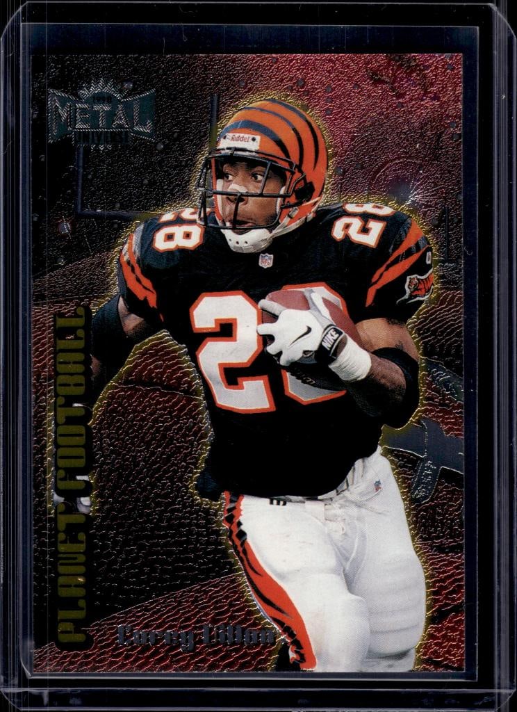 COREY DILLON 1998 METAL UNIVERSE PLANET FOOTBALL INSERT: NEAR MINT OR BETTER CONDITION