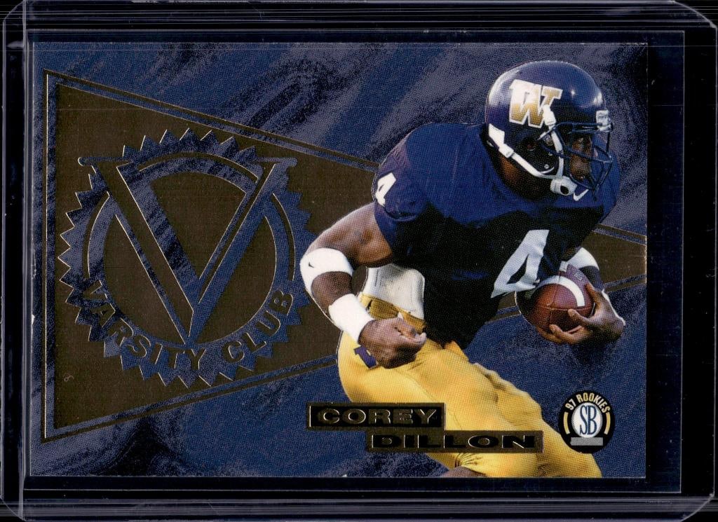 COREY DILLON 1997 SCOREBOARD VARSITY CLUB ROOKIE CARD: NEAR MINT OR BETTER CONDITION