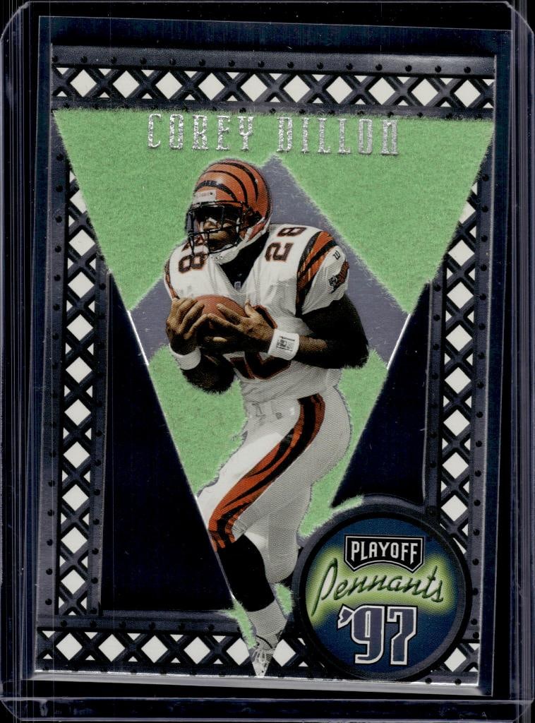 COREY DILLON 1997 PLAYOFF PENNANTS ROOKIE CARD (1 of 1)