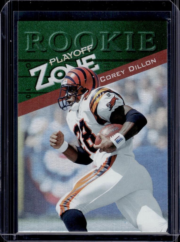 COREY DILLON 1997 PLAYOFF ZONE ROOKIE CARD: NEAR MINT OR BETTER CONDITION