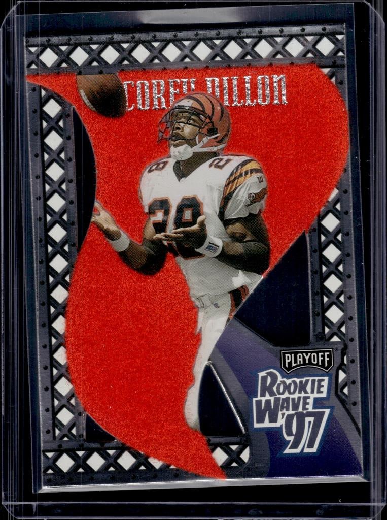 COREY DILLON 1997 PLAYOFF ROOKIE WAVE PENNANT ROOKIE CARD (1 of 1)