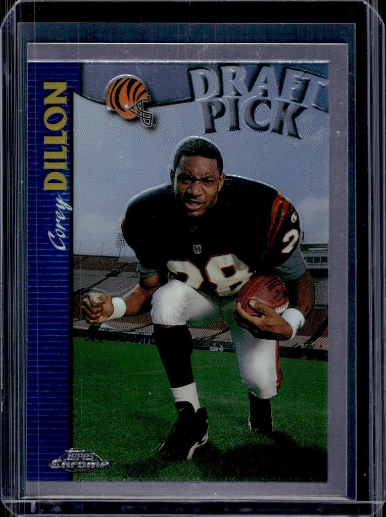 COREY DILLON 1997 TOPPS CHROME ROOKIE CARD: NEAR MINT OR BETTER CONDITION
