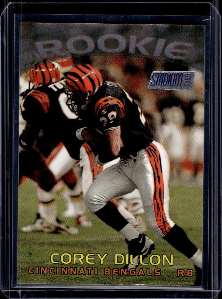 COREY DILLON 1997 STADIUM CLUB ROOKIE CARD: NEAR MINT OR BETTER CONDITION