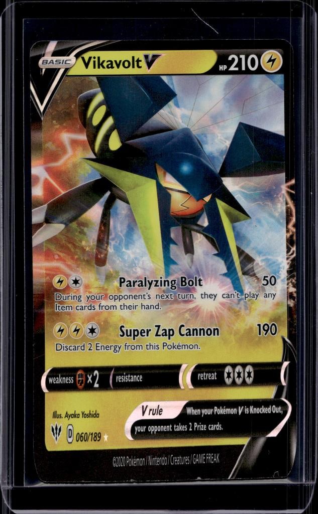 VIKAVOLT V 2020 POKEMON DARKNESS ABLAZE FULL ART ULTRA RARE: NEAR MINT OR BETTER CONDITION