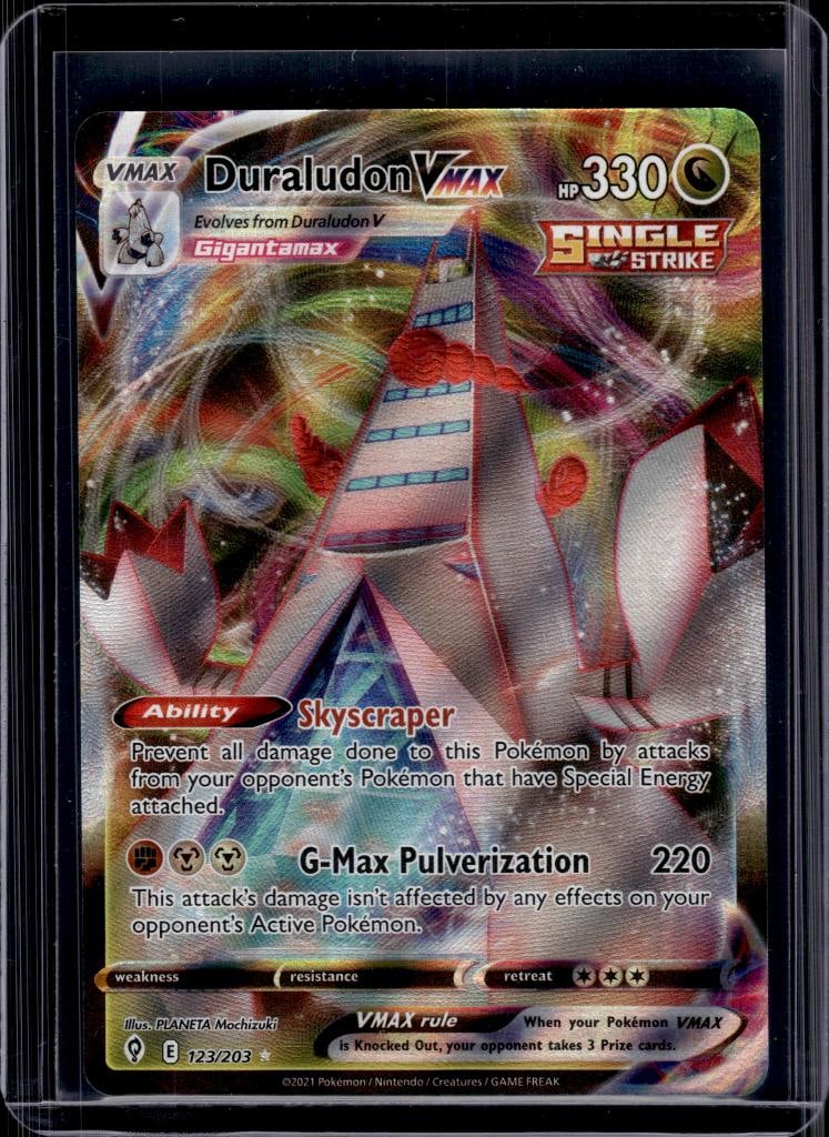 DURALUDON VMAX 2021 POKEMON EVOLVING SKIES FULL ART RARE: NEAR MINT OR BETTER CONDITION
