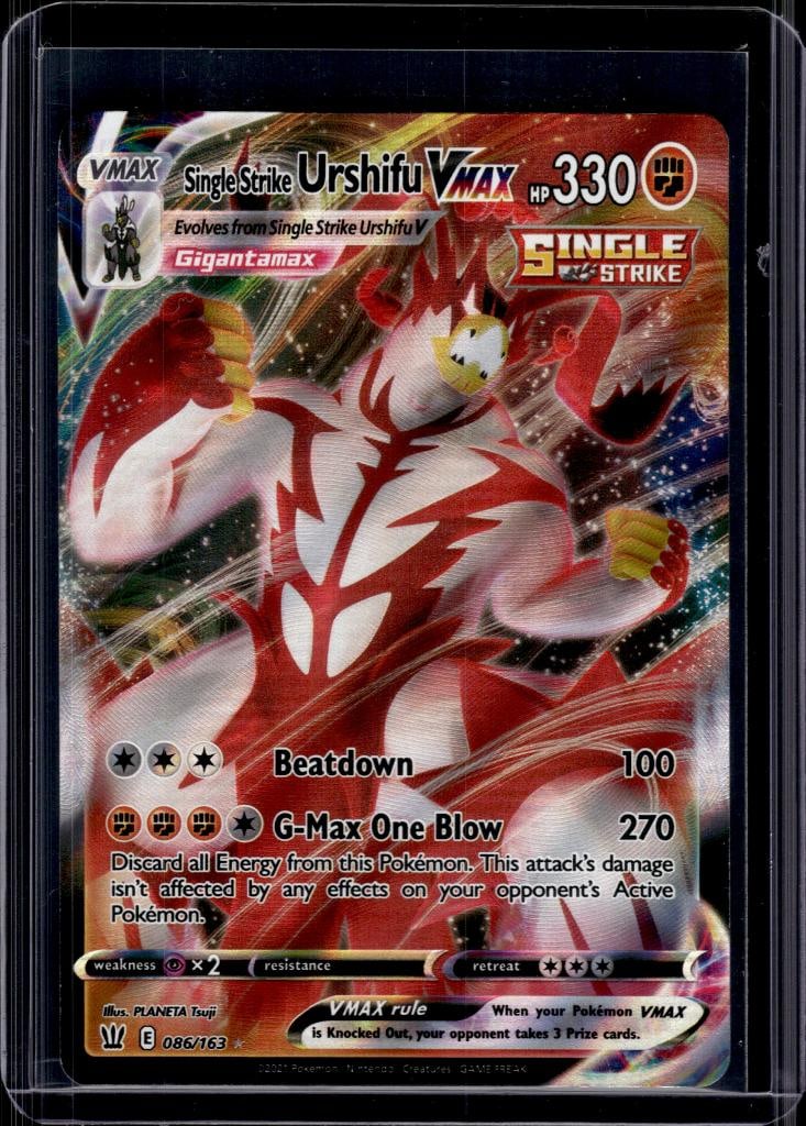 URSHIFU VMAX SINGLE STRIKE 2021 POKEMON BATTLE STYLES FULL ART: NEAR MINT OR BETTER CONDITION