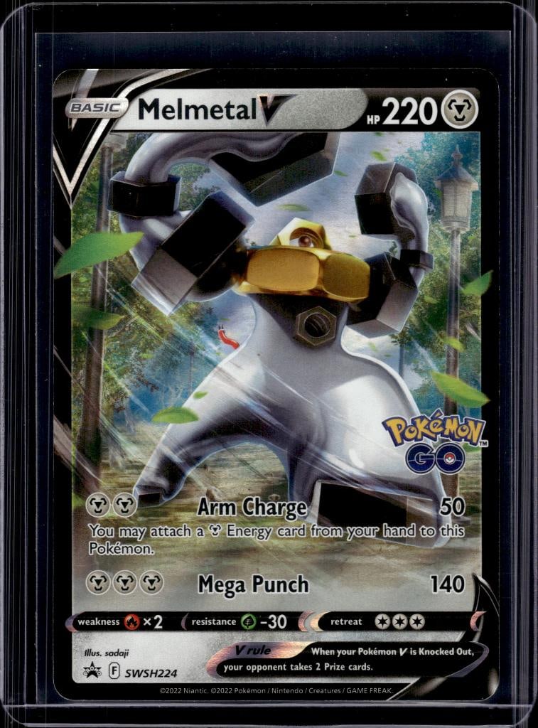 MELMETAL V 2022 POKEMON SWORD & SHIELD FULL ART BLACK STAR PROMO: NEAR MINT OR BETTER CONDITION