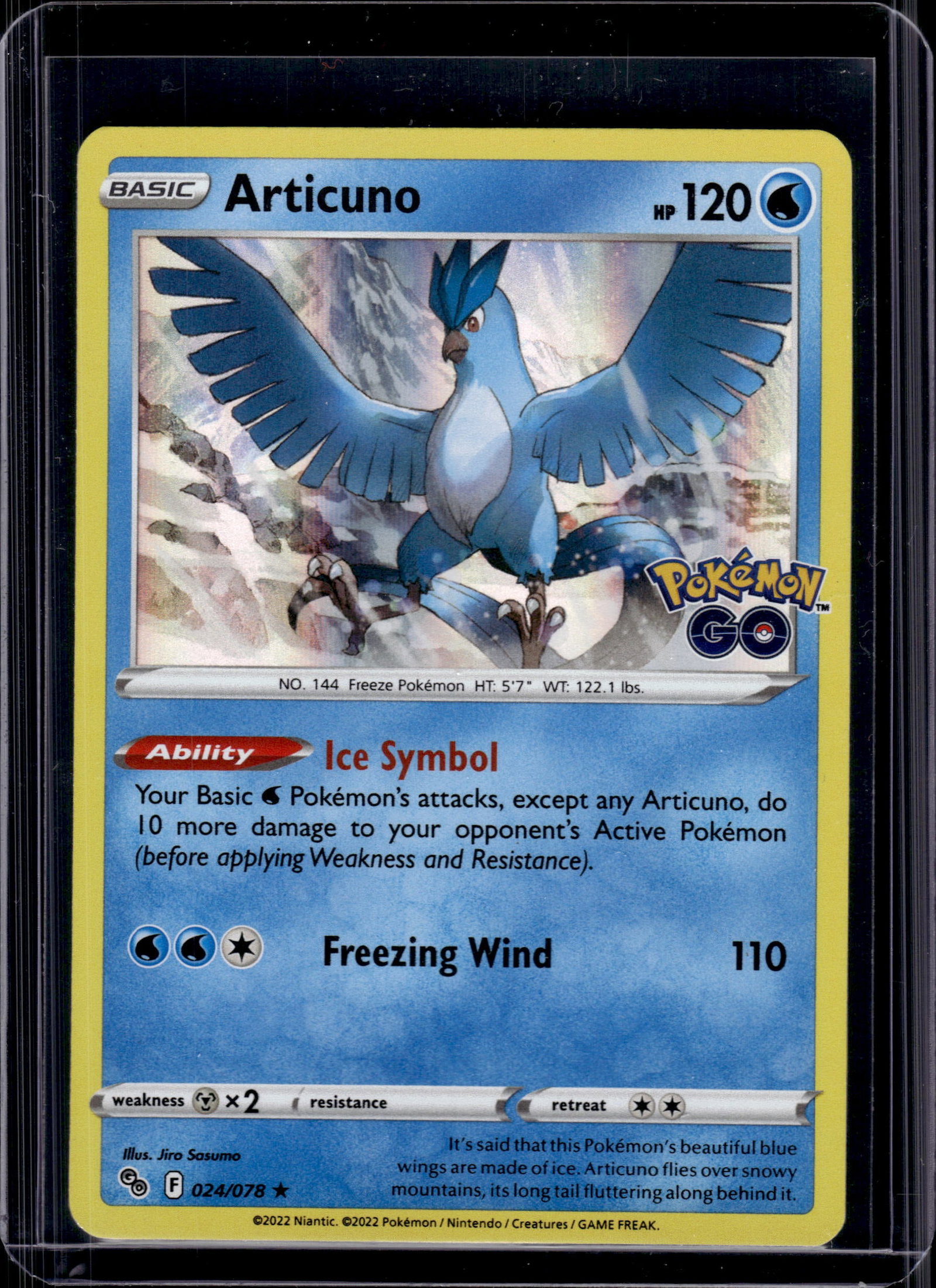 ARTICUNO 2022 POKEMON GO HOLO: NEAR MINT OR BETTER CONDITION