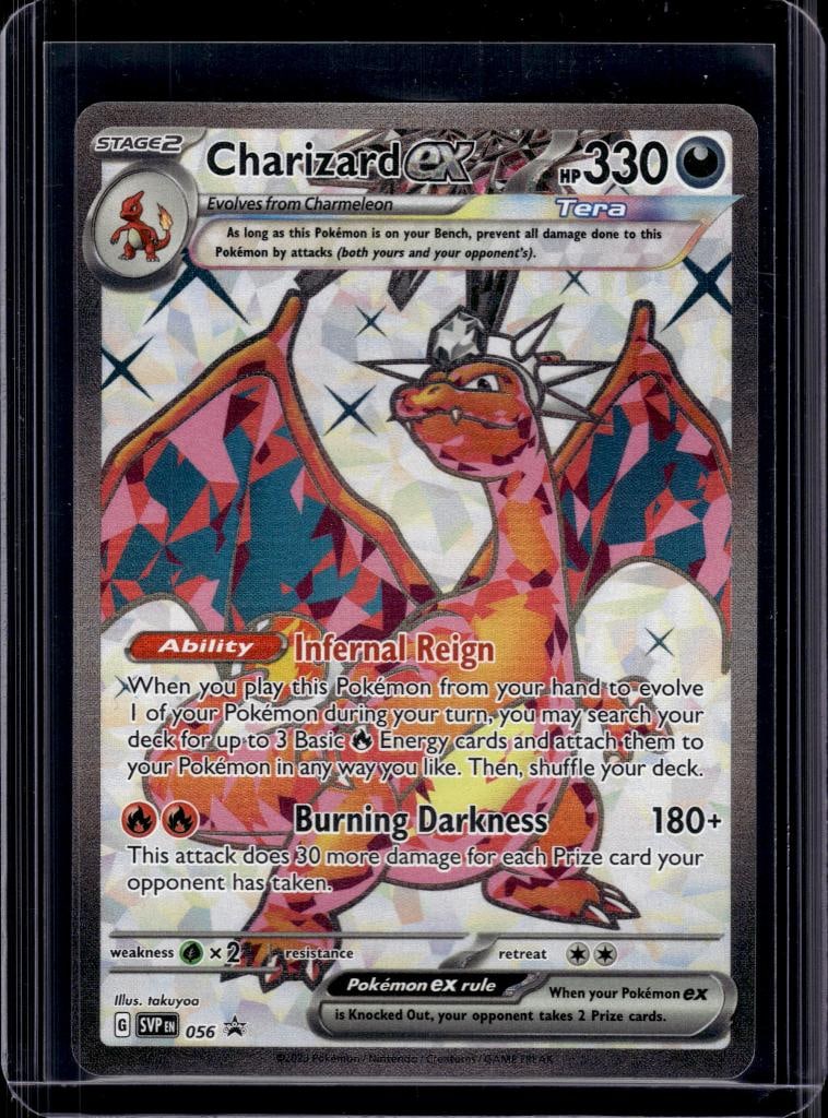 CHARIZARD EX 2023 POKEMON SCARLETT & VIOLET BLACK STAR PROMO FULL ART (1 of 1)