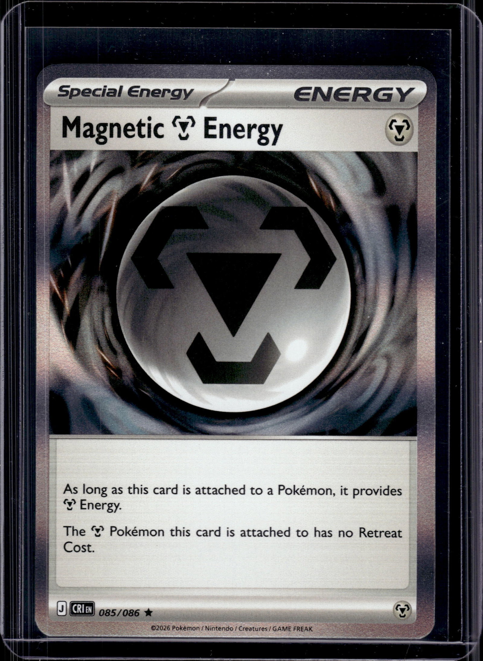 MAGNETIC ENERGY 2026 POKEMON CHAOS RISING HOLO: NEAR MINT OR BETTER CONDITION