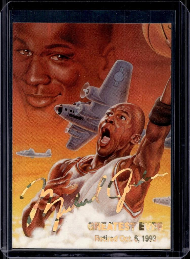 MICHAEL JORDAN 1993-94 AIR JORDAN RETIRES PROMO: NEAR MINT OR BETTER CONDITION