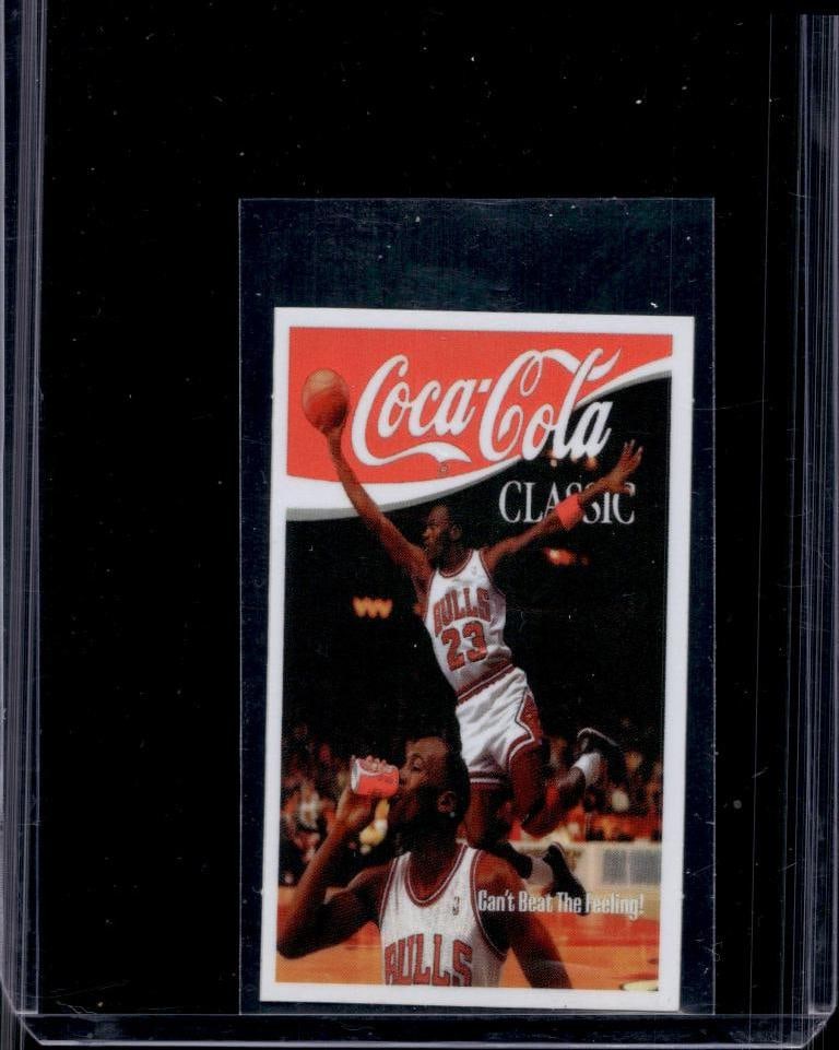 MICHAEL JORDAN 1989 COCA COLA MINI PROMO CARD: NEAR MINT OR BETTER CONDITION
