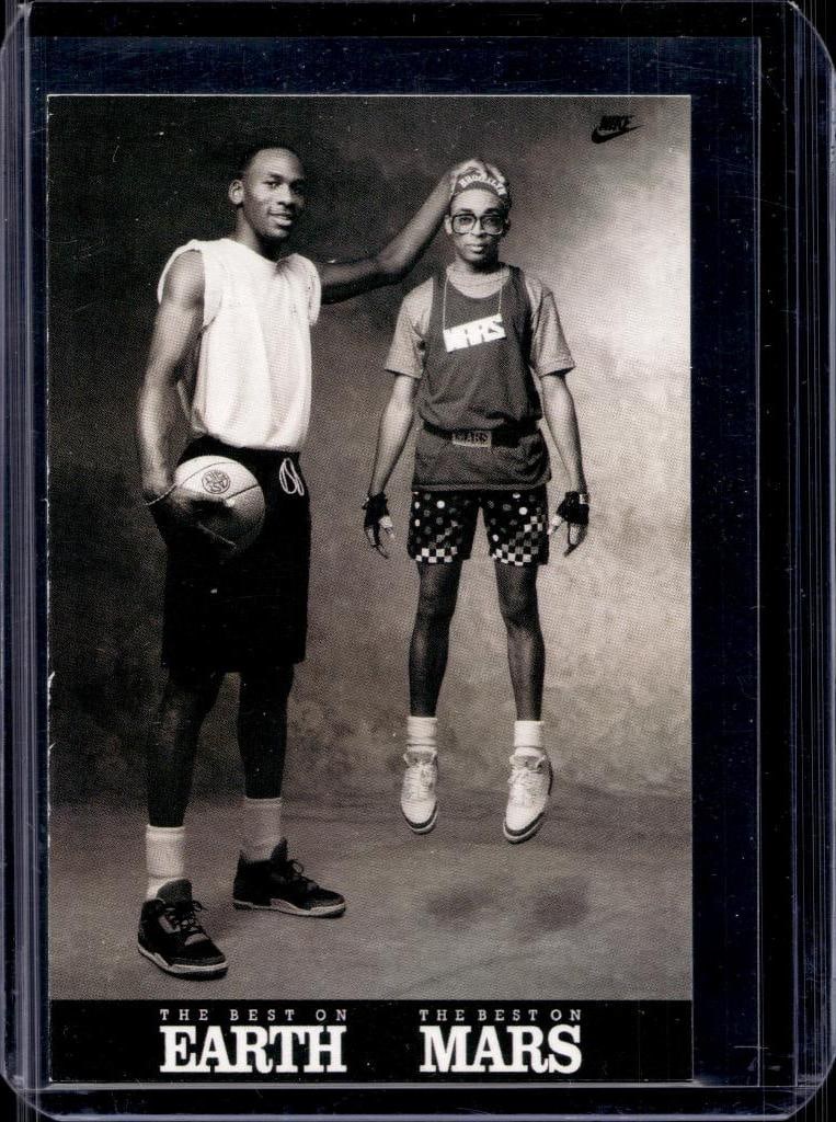 MICHAEL JORDAN 1991 NIKE BEST ON EARTH WITH SPIKE LEE: NEAR MINT OR BETTER CONDITION