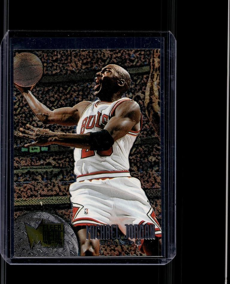 MICHAEL JORDAN 1995-96 FLEER METAL: NEAR MINT OR BETTER CONDITION