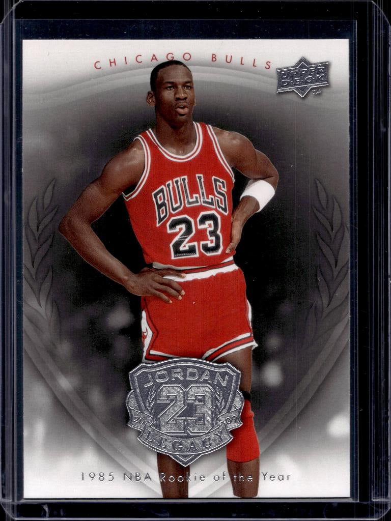 MICHAEL JORDAN 2009-10 UPPER DECK LEGACY SILVER NBA ROOKIE OF THE YEAR: NEAR MINT OR BETTER CONDITION