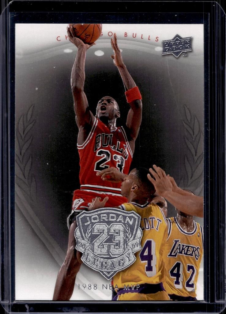 MICHAEL JORDAN 2009-10 UPPER DECK LEGACY SILVER 1988 MVP: NEAR MINT OR BETTER CONDITION