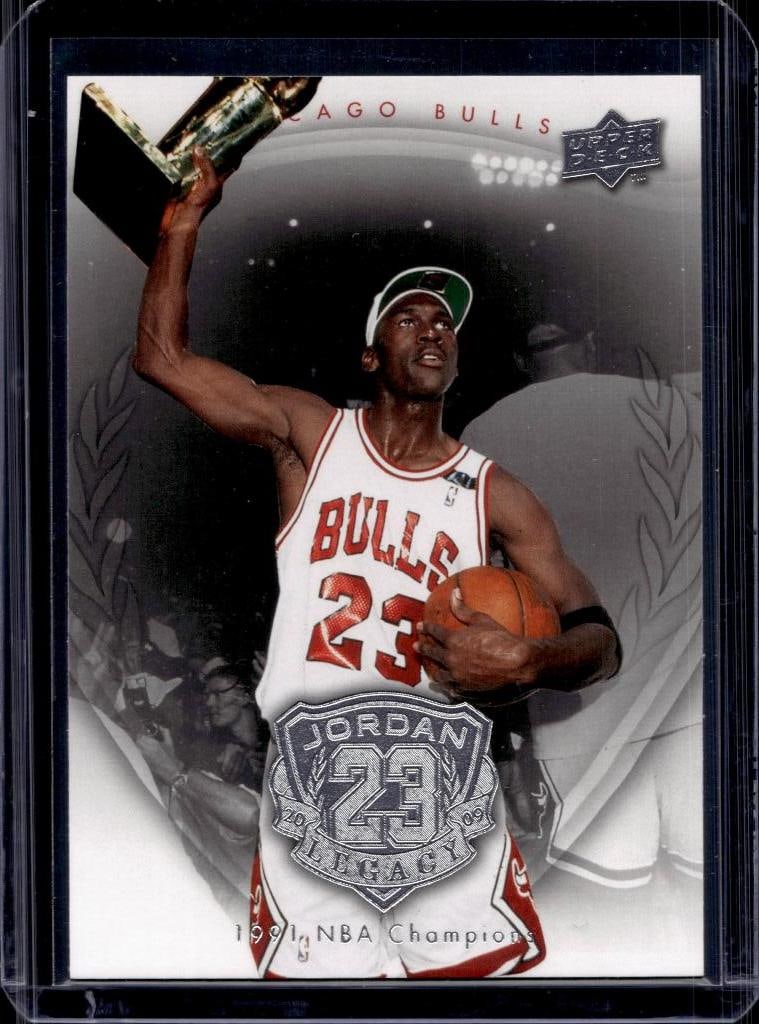 MICHAEL JORDAN 2009-10 UPPER DECK LEGACY SILVER 1991 NBA CHAMP: NEAR MINT OR BETTER CONDITION