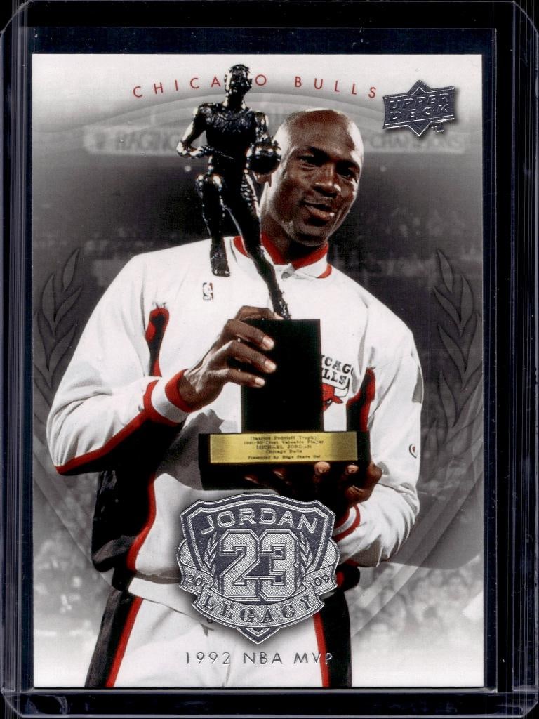 MICHAEL JORDAN 2009-10 UPPER DECK LEGACY SILVER 1992 MVP