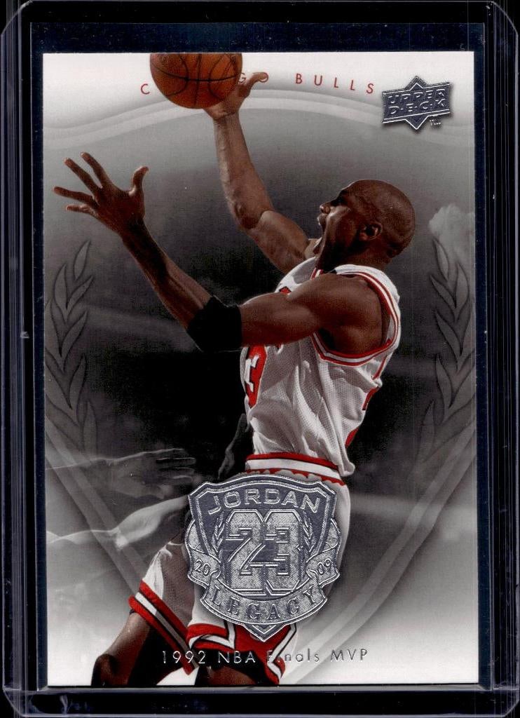 MICHAEL JORDAN 2009-10 UPPER DECK LEGACY SILVER 1992 FINALS MVP