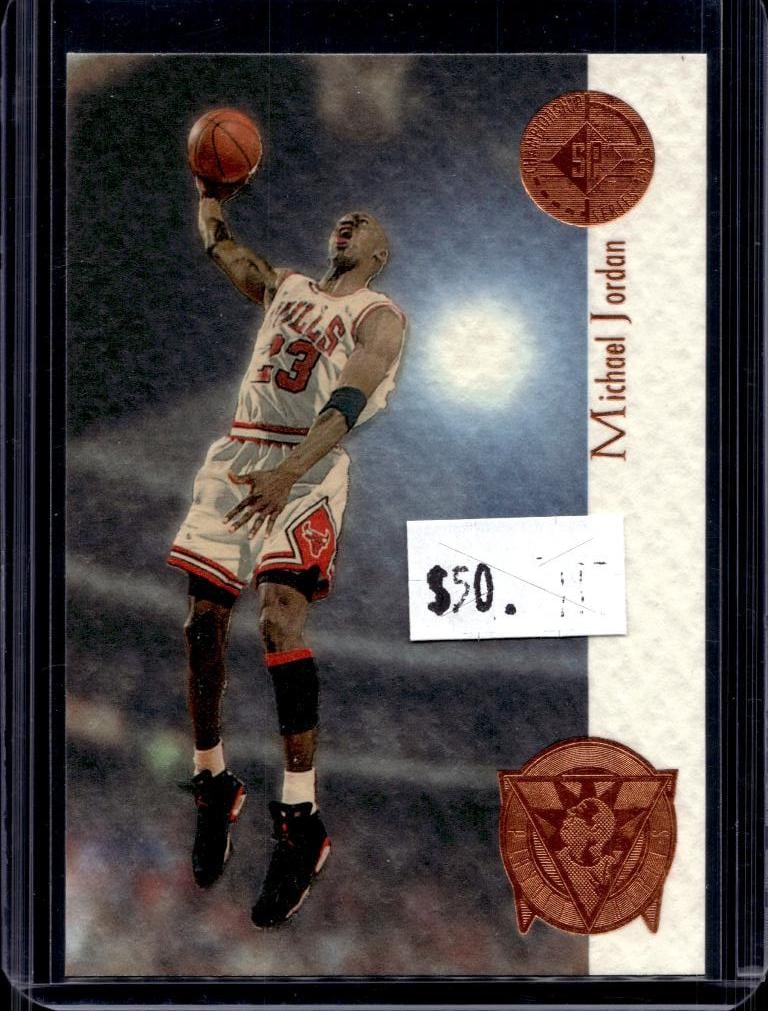 MICHAEL JORDAN 1995-96 UPPER DECK SP CHAMPIONSHIP PLAYOFF HEROES INSERT: NEAR MINT OR BETTER CONDITION