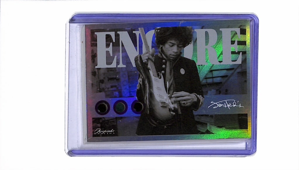 JIMI HENDRIX 2025 KKEPSAKE 3X AUTHENTIC GEMSTONES RELIC (1 of 1)