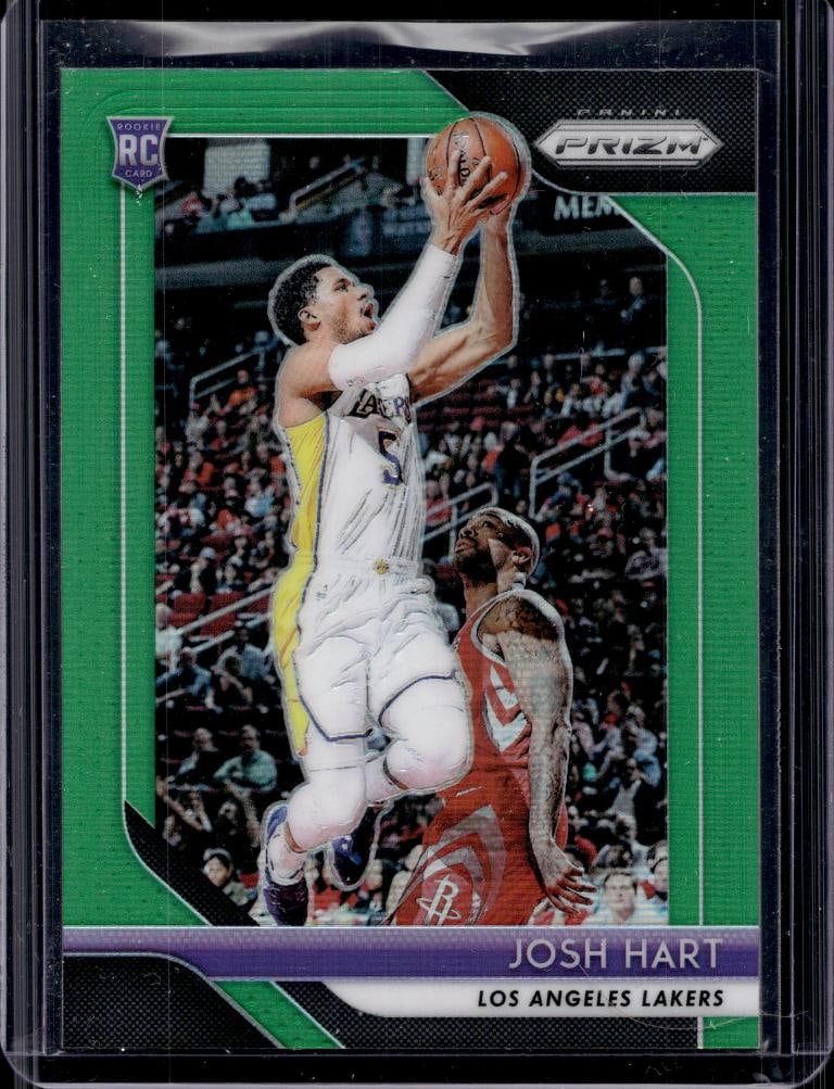JOSH HART 2018-19 PANINI PRIZM GREEN PRIZM ROOKIE CARD: NEAR MINT OR BETTER CONDITION