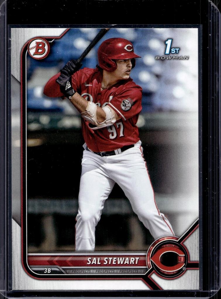 SAL STEWART 2022 BOWMAN 1ST ROOKIE CARD: NEAR MINT OR BETTER CONDITION
