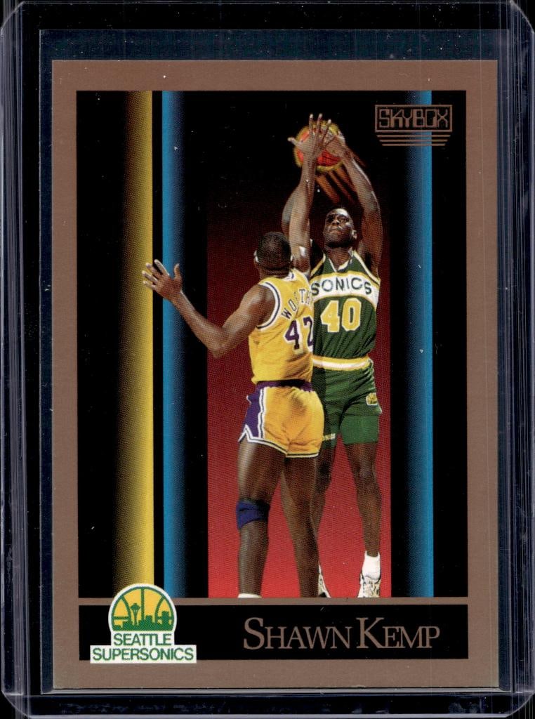 SHAWN KEMP 1990-91 SKYBOX ROOKIE CARD