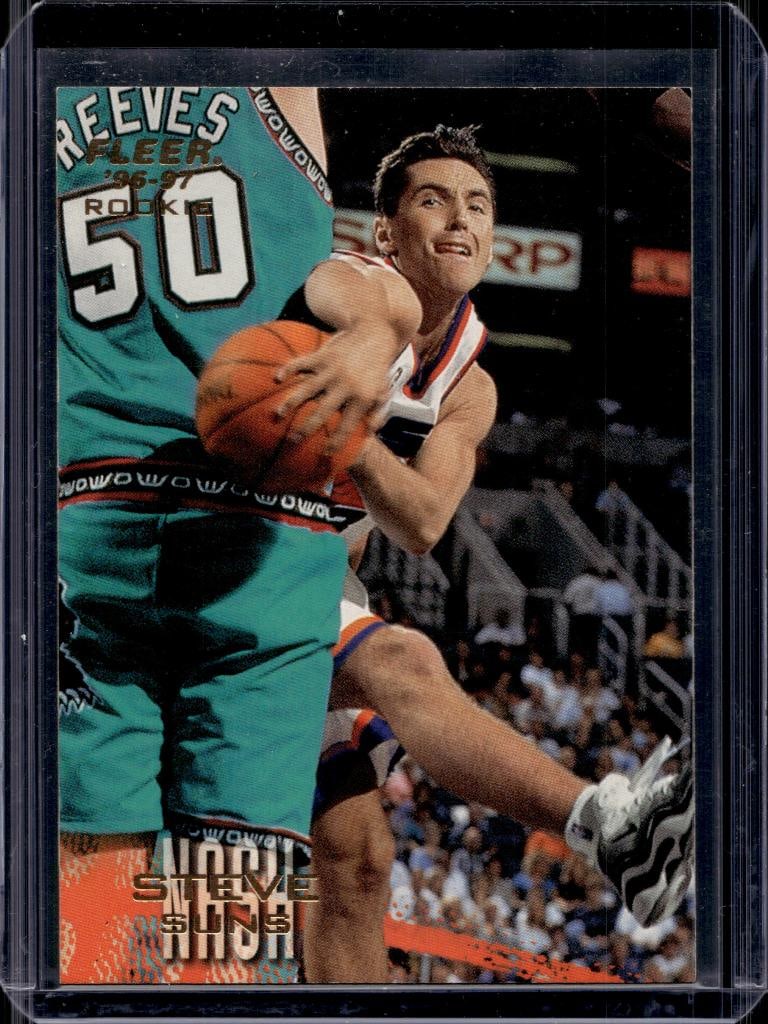 STEVE NASH 1996-97 FLEER ROOKIE CARD: NEAR MINT OR BETTER CONDITION