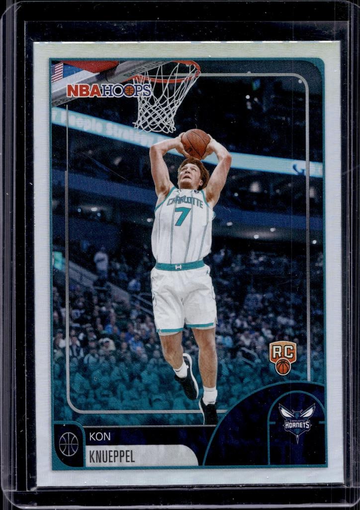 KON KNUEPPEL 2025-26 HOOPS SILVER FOIL ROOKIE CARD: NEAR MINT OR BETTER CONDITION
