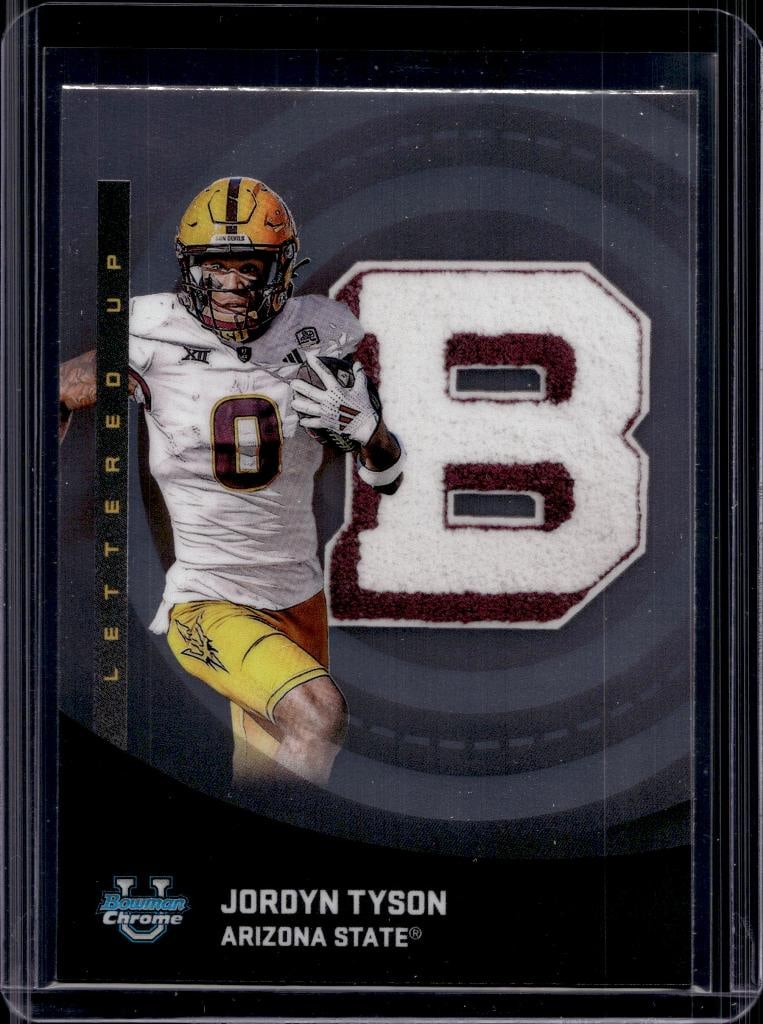 JORDYN TYSON (SAINTS) 2025 BOWMAN CHROME U NIL INSERT ROOKIE CARD: NEAR MINT OR BETTER CONDITION