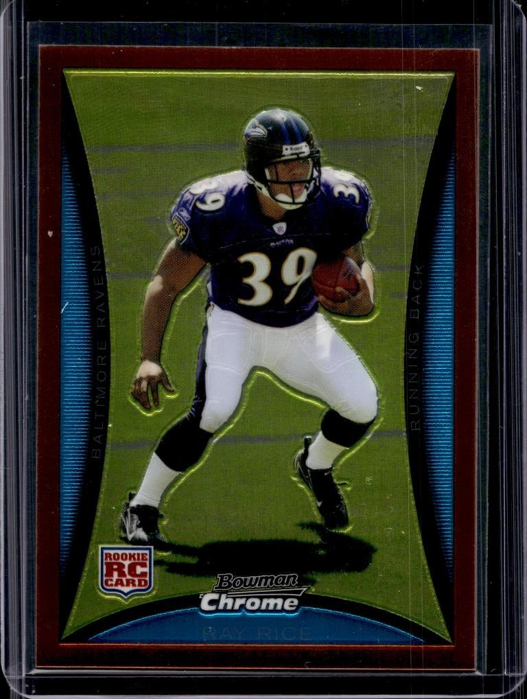 RAY RICE 2008 BOWMAN CHROME BRONZE ROOKIE CARD (1 of 1)