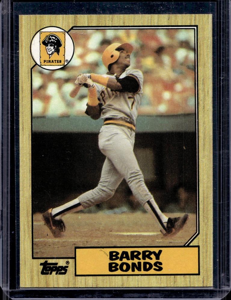 BARRY BONDS 1987 TOPPS ROOKIE CARD: NEAR MINT OR BETTER CONDITION