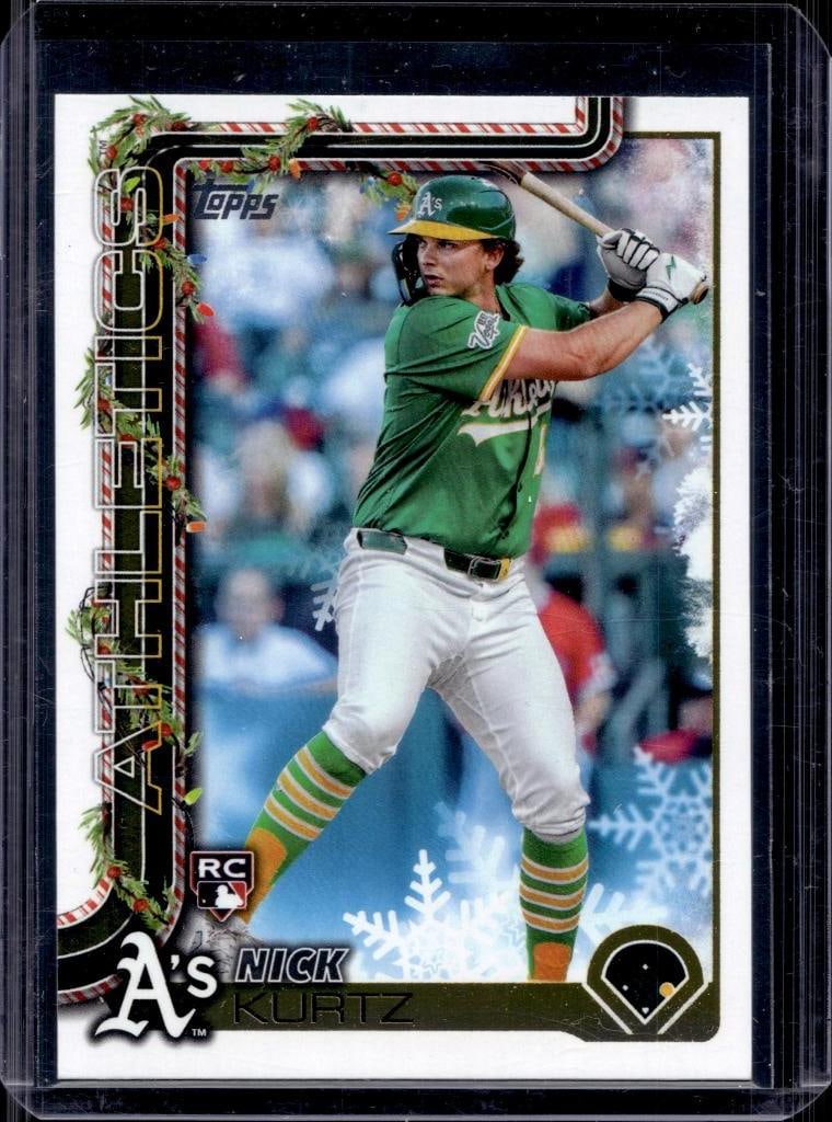 NICK KURTZ 2025 TOPPS HOLIDAY ROOKIE CARD: NEAR MINT OR BETTER CONDITION