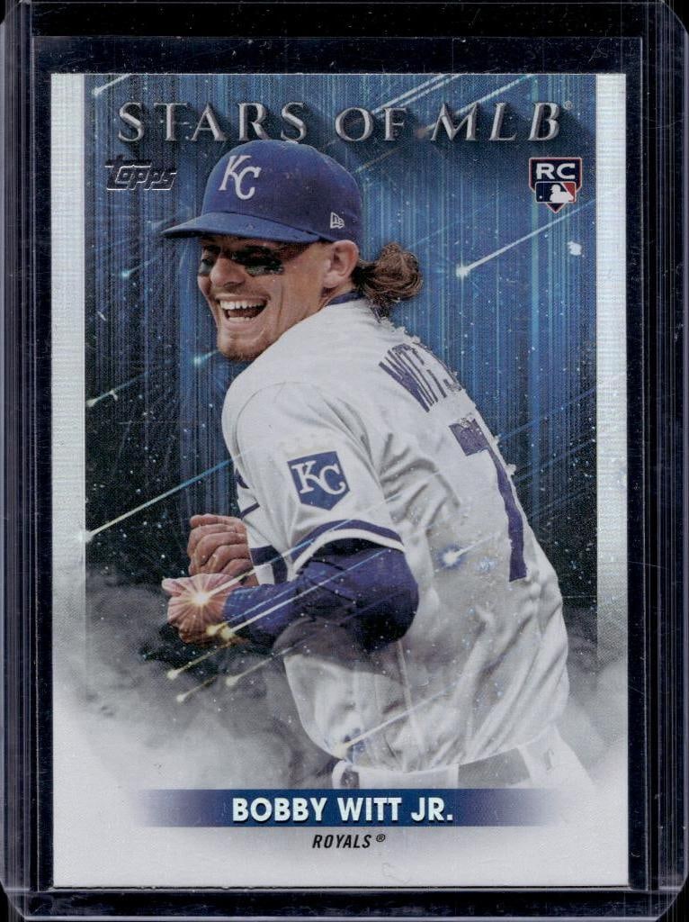 BOBBY WITT JR 2022 TOPPS STARS OF THE MLB ROOKIE CARD: NEAR MINT OR BETTER CONDITION