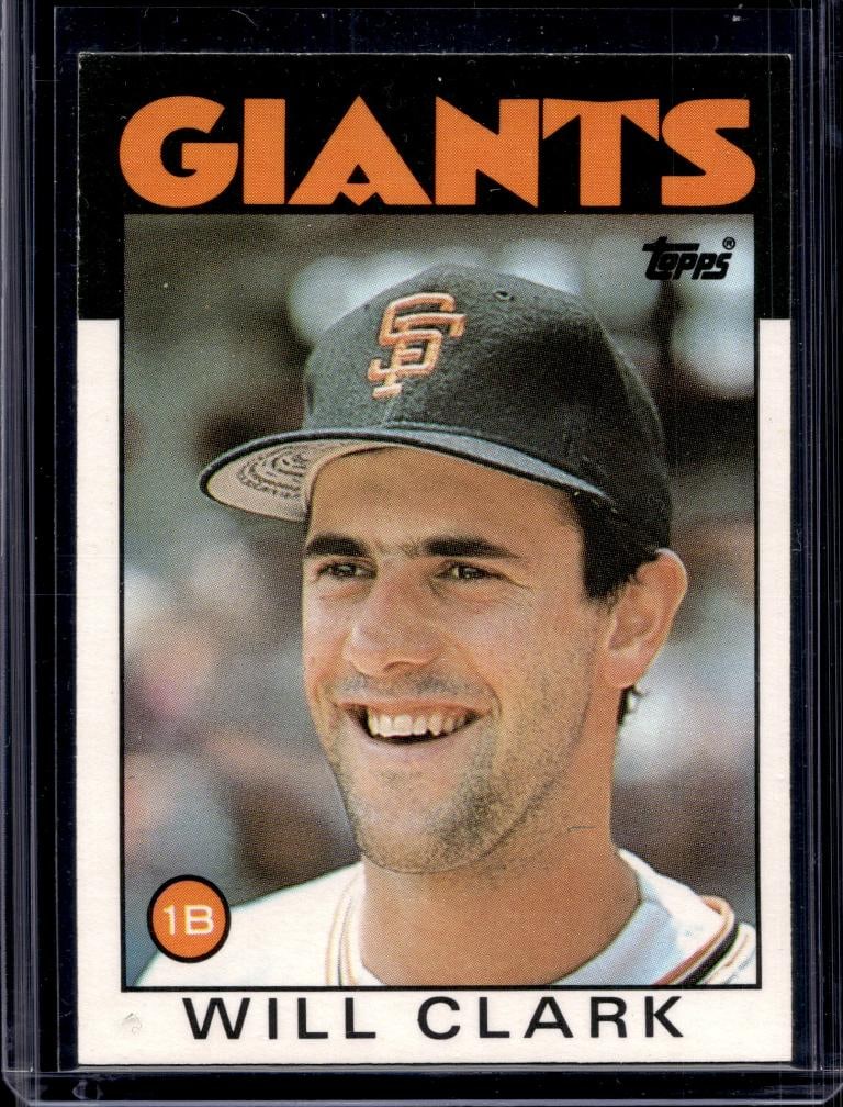 WILL CLARK 1986 TOPPS TRADED ROOKIE CARD: NEAR MINT OR BETTER CONDITION