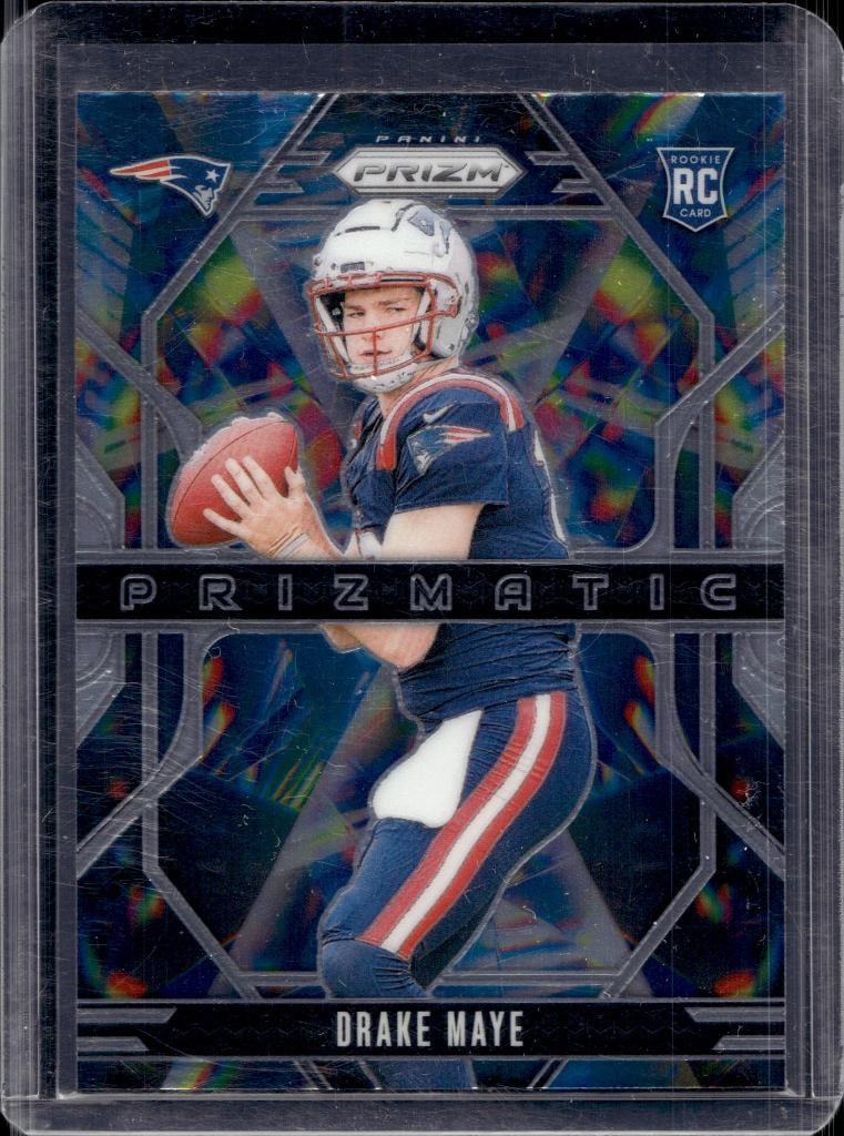 DRAKE MAYE 2024 PANINI PRIZM PRIZMATIC ROOKIE CARD: NEAR MINT OR BETTER CONDITION