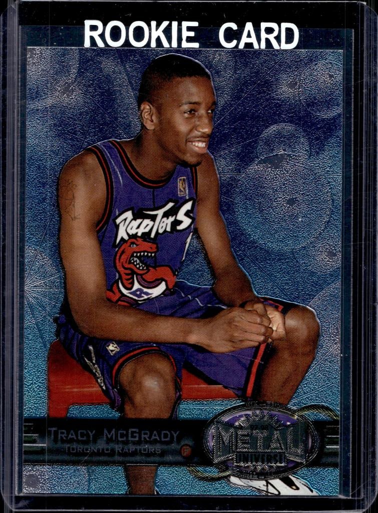 TRACY MCGRADY 1997-98 METAL UNIVERSE ROOKIE CARD: NEAR MINT OR BETTER CONDITION