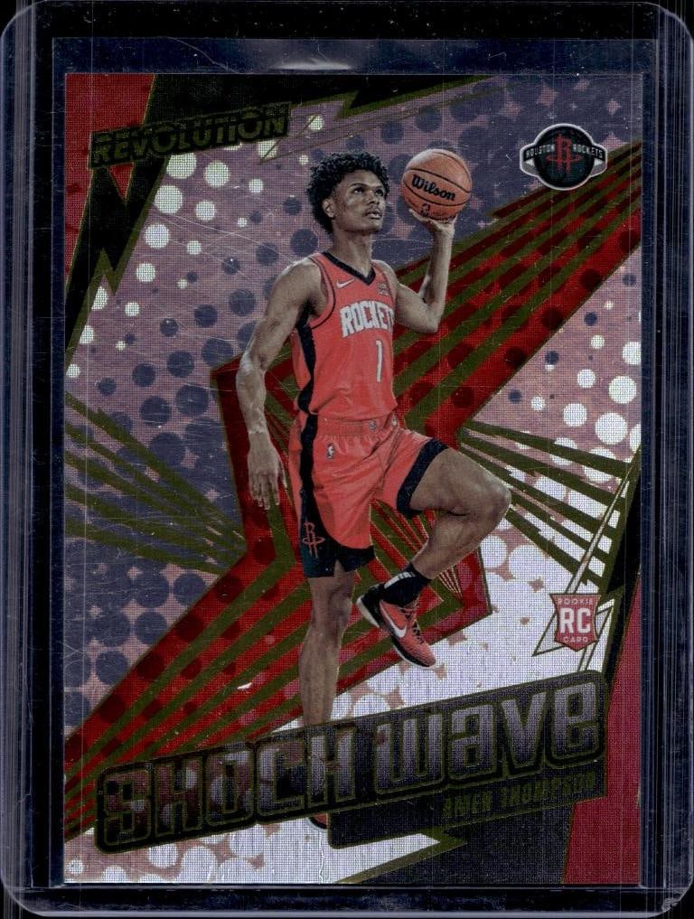 AMEN THOMPSON 2023-24 PANINI REVOLUTION SHOCK WAVE ROOKIE CARD: NEAR MINT OR BETTER CONDITION