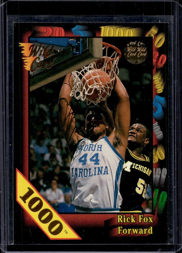 RICK FOX 1991-92 WILD CARD 1000 STRIPE ROOKIE CARD: NEAR MINT OR BETTER CONDITION