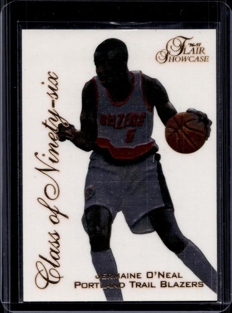 JERMAINE O'NEAL 1996-97 FLAIR CLASS OF NINETY-SIX ROOKIE CARD: NEAR MINT OR BETTER CONDITION