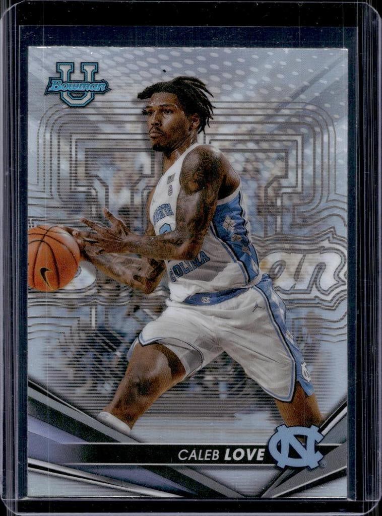 CALEB LOVE 2025 BOWMAN CHROME U NIL REFRACTOR ROOKIE CARD: NEAR MINT OR BETTER CONDITION