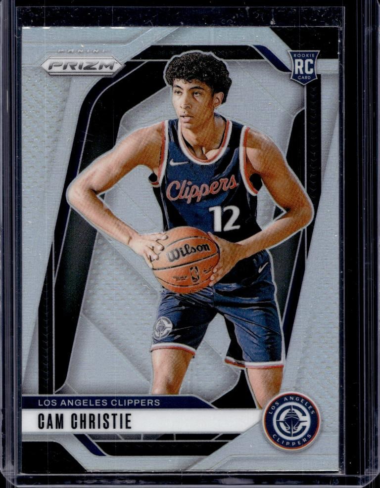CAM CHRISTIE 2024-25 PANINI PRIZM SILVER PRIZM ROOKIE CARD: NEAR MINT OR BETTER CONDITION
