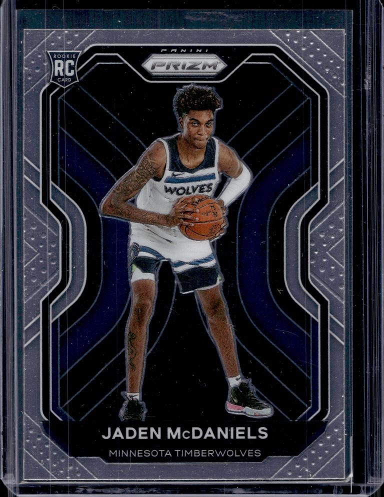 JADEN MCDANIELS 2020-21 PANINI PRIZM ROOKIE CARD: NEAR MINT OR BETTER CONDITION