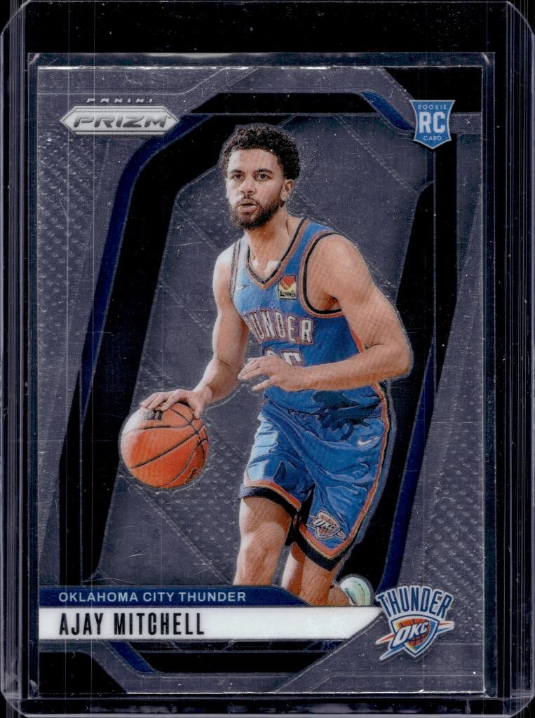 AJAY MITCHELL 2024-25 PANINI PRIZM ROOKIE CARD: NEAR MINT OR BETTER CONDITION
